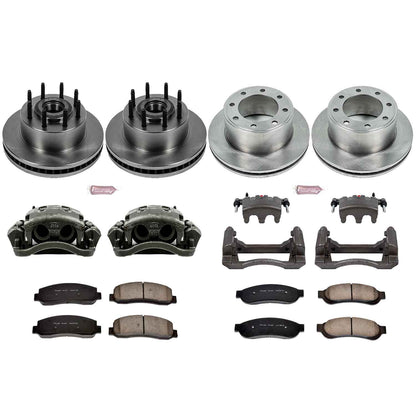 PowerStop Power Stop 07-08 Ford F-250 Super Duty Autospecialty Kit w/ Calipers - Front and Rear KCOE5586