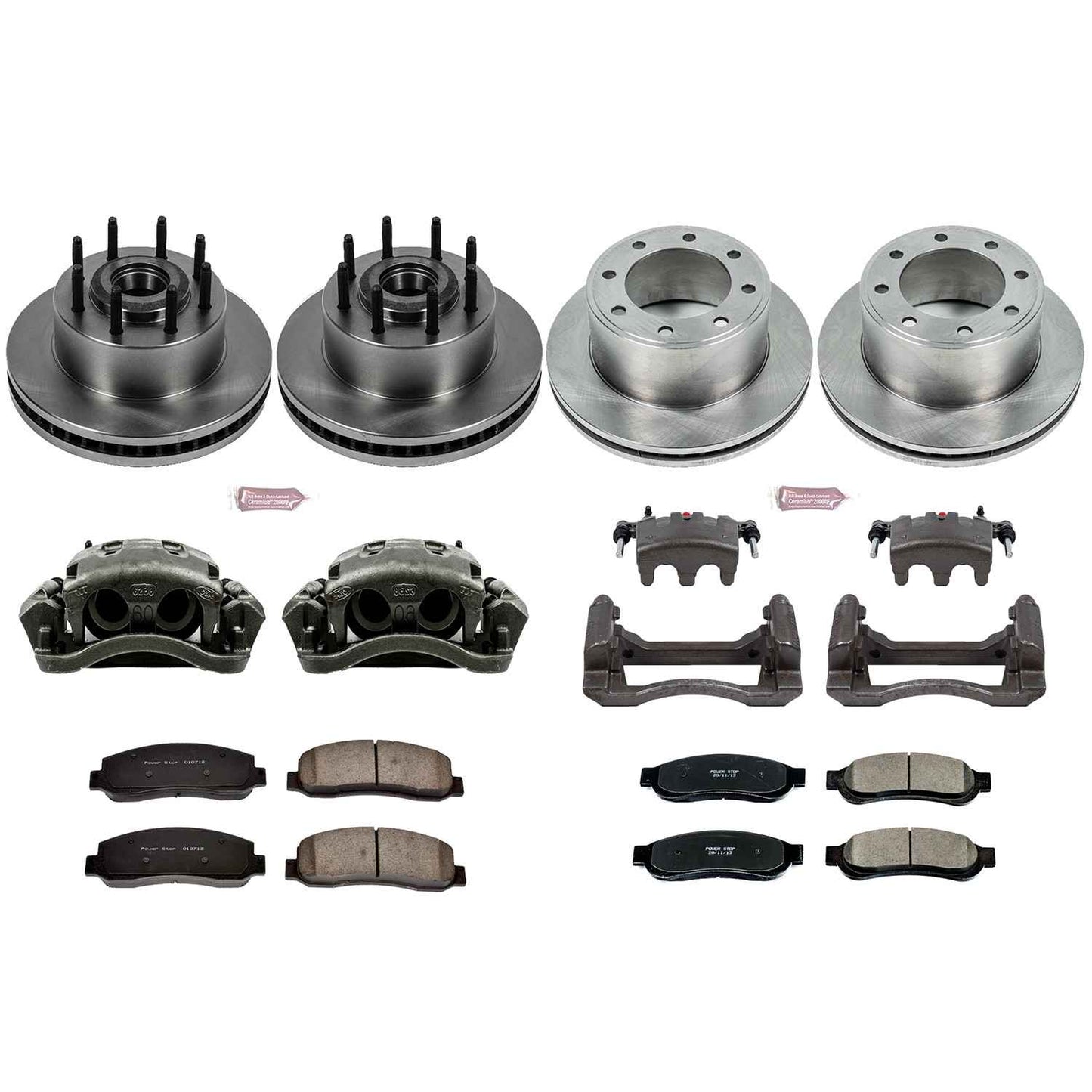 PowerStop Power Stop 2010 Ford F-350 Super Duty Autospecialty Kit w/ Calipers - Front and Rear KCOE5587