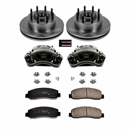 PowerStop Power Stop 09-11 Ford F-250 Super Duty Front Autospecialty Brake Kit w/Calipers KCOE5588