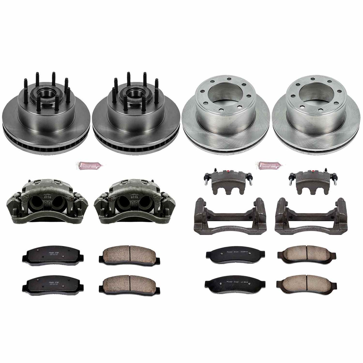PowerStop Power Stop 10-11 Ford F-250 Super Duty Autospecialty Kit w/ Calipers - Front and Rear KCOE5590