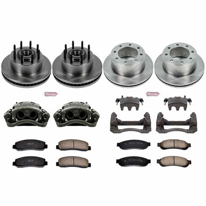 PowerStop Power Stop 10-11 Ford F-250 Super Duty Autospecialty Kit w/ Calipers - Front and Rear KCOE5590