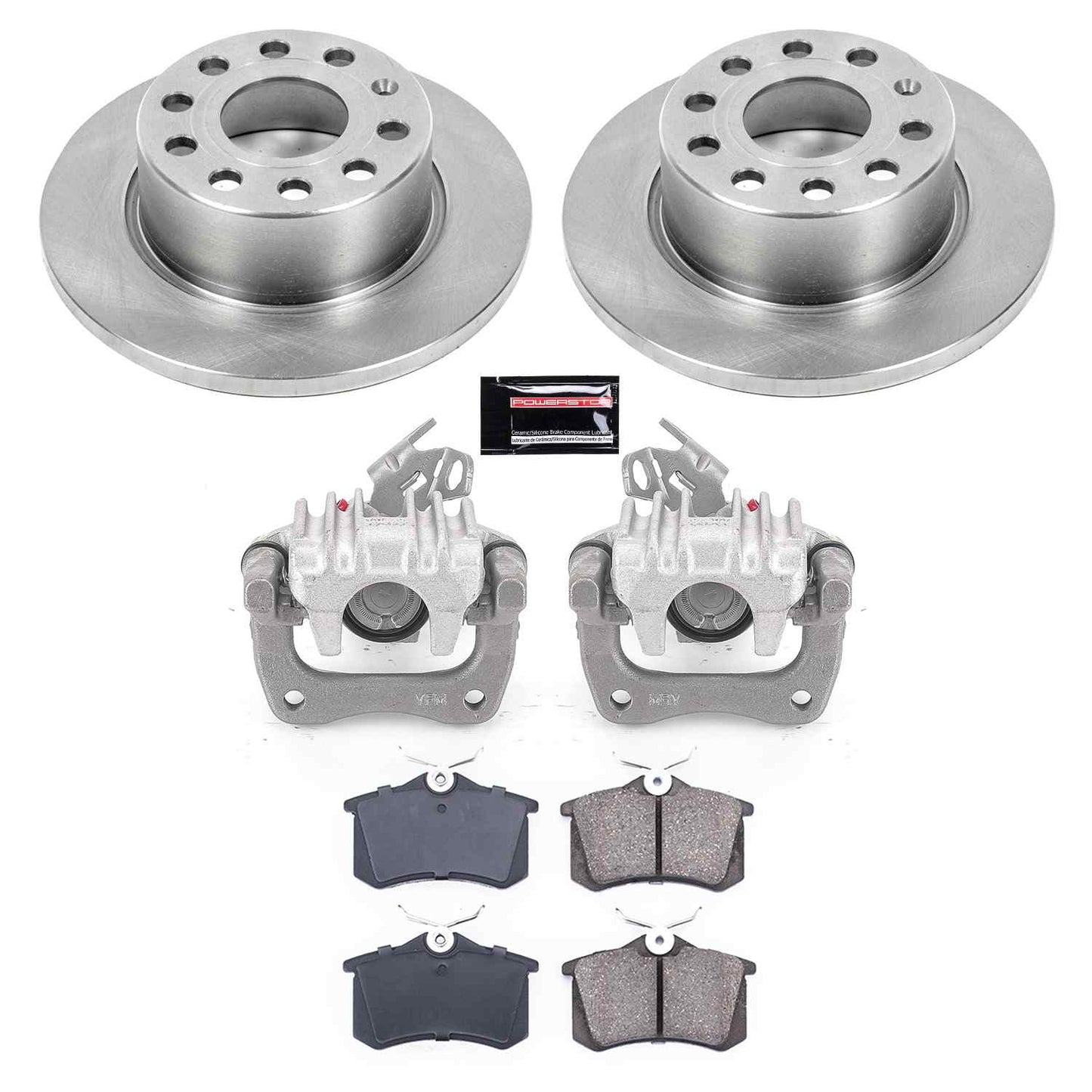 PowerStop Power Stop 10-13 Audi A3 Rear Autospecialty Brake Kit w/Calipers KCOE5671