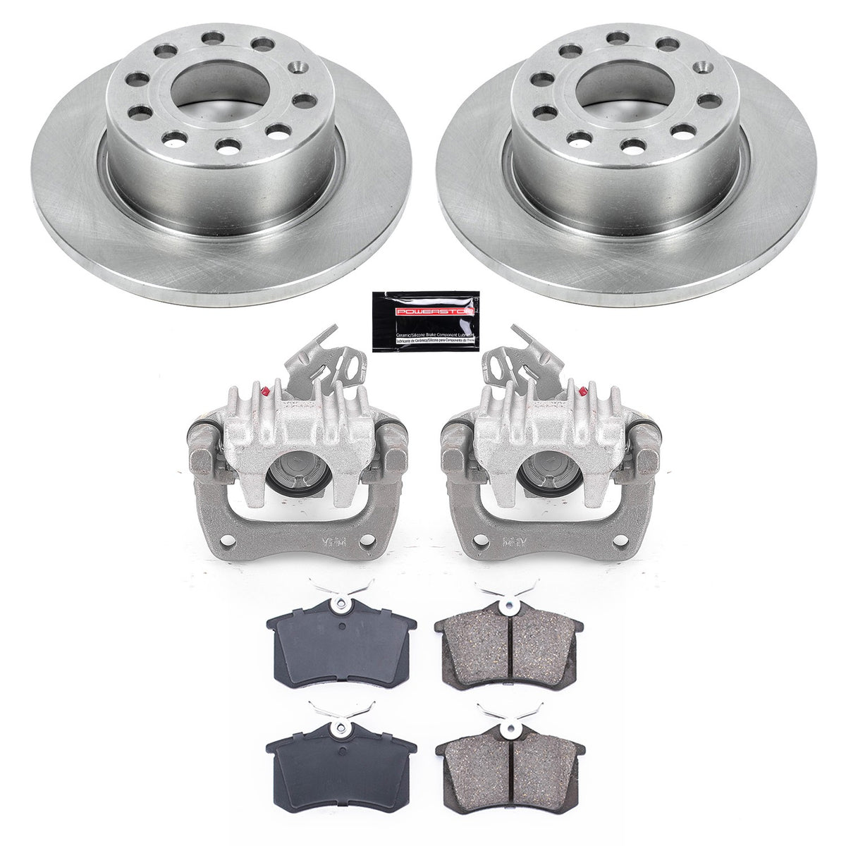PowerStop Power Stop 10-13 Audi A3 Rear Autospecialty Brake Kit w/Calipers KCOE5671