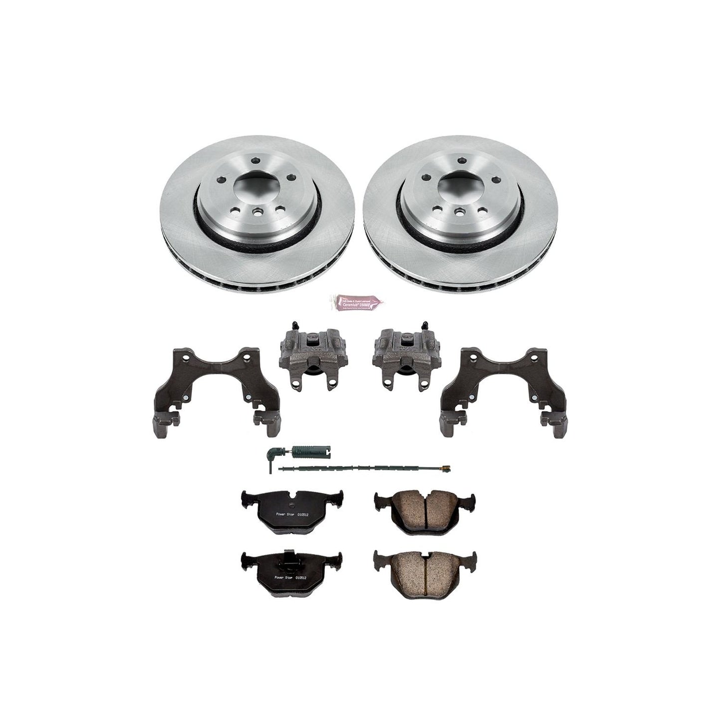 PowerStop Power Stop 01-06 BMW 330Ci Rear Autospecialty Brake Kit w/Calipers KCOE5729