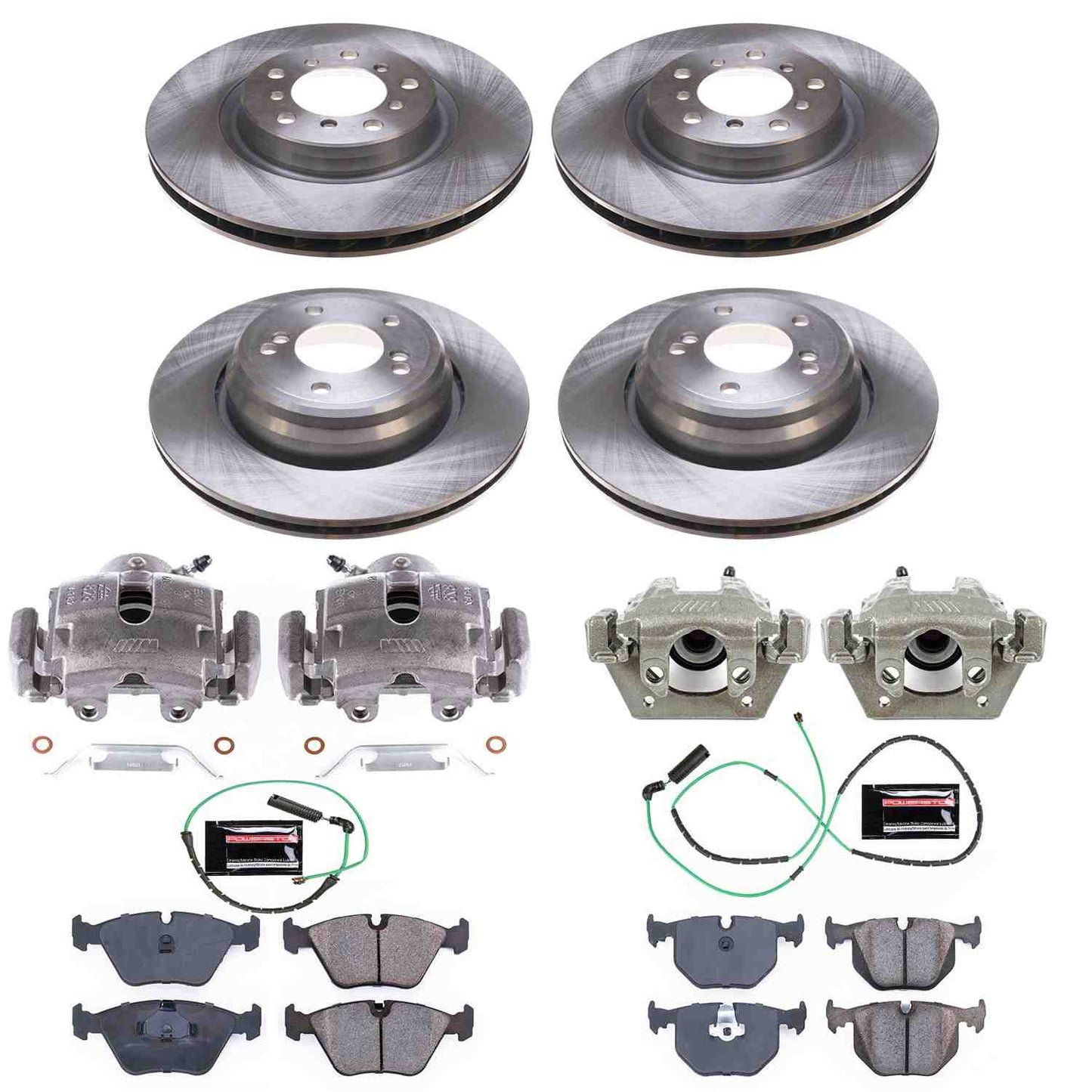 PowerStop Power Stop 01-06 BMW M3 Autospecialty Kit w/ Calipers - Front and Rear KCOE5730