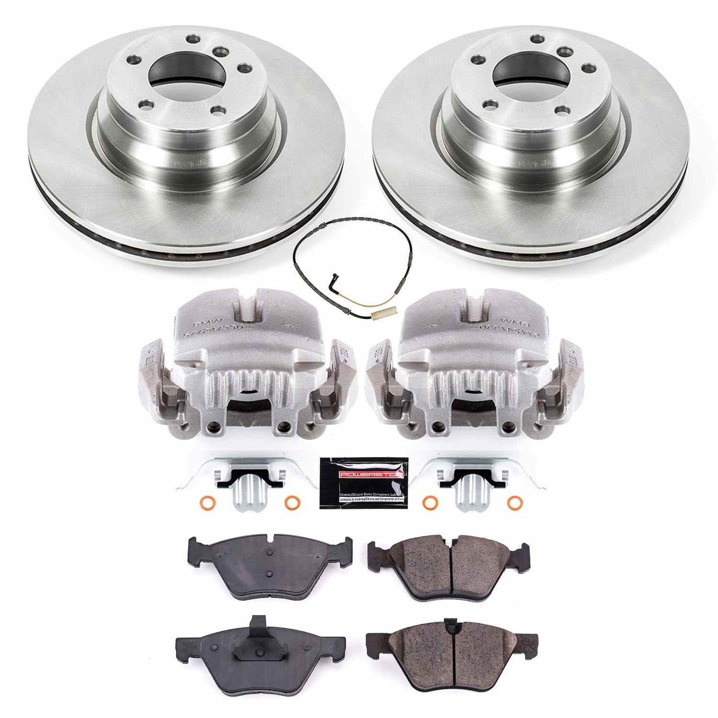 PowerStop Power Stop 2006 BMW 330xi Front Autospecialty Brake Kit w/Calipers KCOE5767