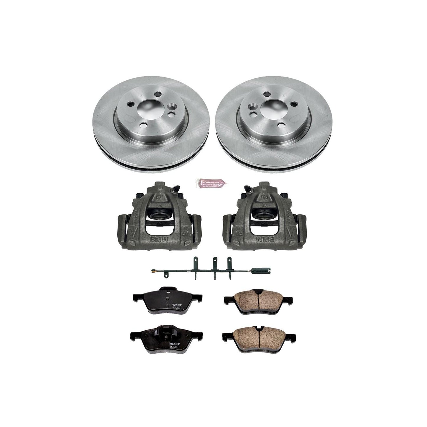 PowerStop Power Stop 07-08 Mini Cooper Front Autospecialty Brake Kit w/Calipers KCOE5780