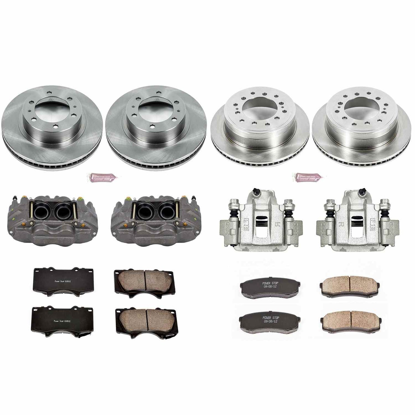 PowerStop Power Stop 10-14 Toyota FJ Cruiser Autospecialty Kit w/ Calipers - Front and Rear KCOE5805