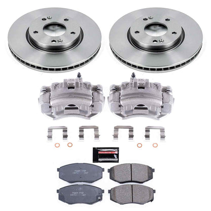 PowerStop Power Stop 10-12 Hyundai Tucson Front Autospecialty Brake Kit w/Calipers KCOE5806