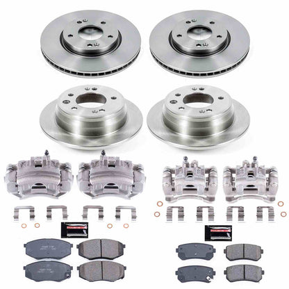 PowerStop Power Stop 10-12 Hyundai Tucson Autospecialty Kit w/ Calipers - Front and Rear KCOE5807