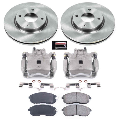 PowerStop Power Stop 07-12 Nissan Versa Front Autospecialty Brake Kit w/Calipers KCOE5817A