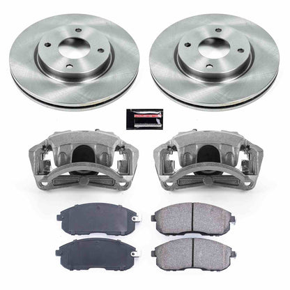 PowerStop Power Stop 07-12 Nissan Sentra Front Autospecialty Brake Kit w/Calipers KCOE5817B