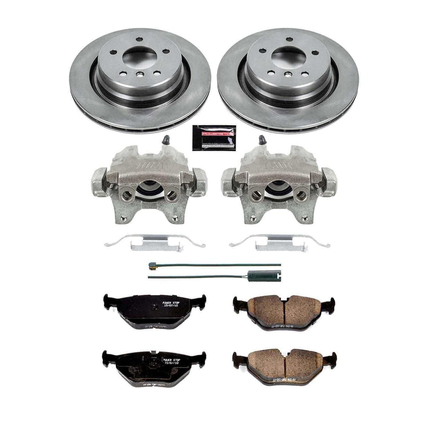 PowerStop Power Stop 95-99 BMW M3 Rear Autospecialty Brake Kit w/Calipers KCOE581