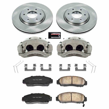 PowerStop Power Stop 12-15 Nissan Armada Front Autospecialty Brake Kit w/Calipers KCOE5821