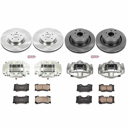 PowerStop Power Stop 09-13 Infiniti FX50 Autospecialty Kit w/ Calipers - Front and Rear KCOE5823