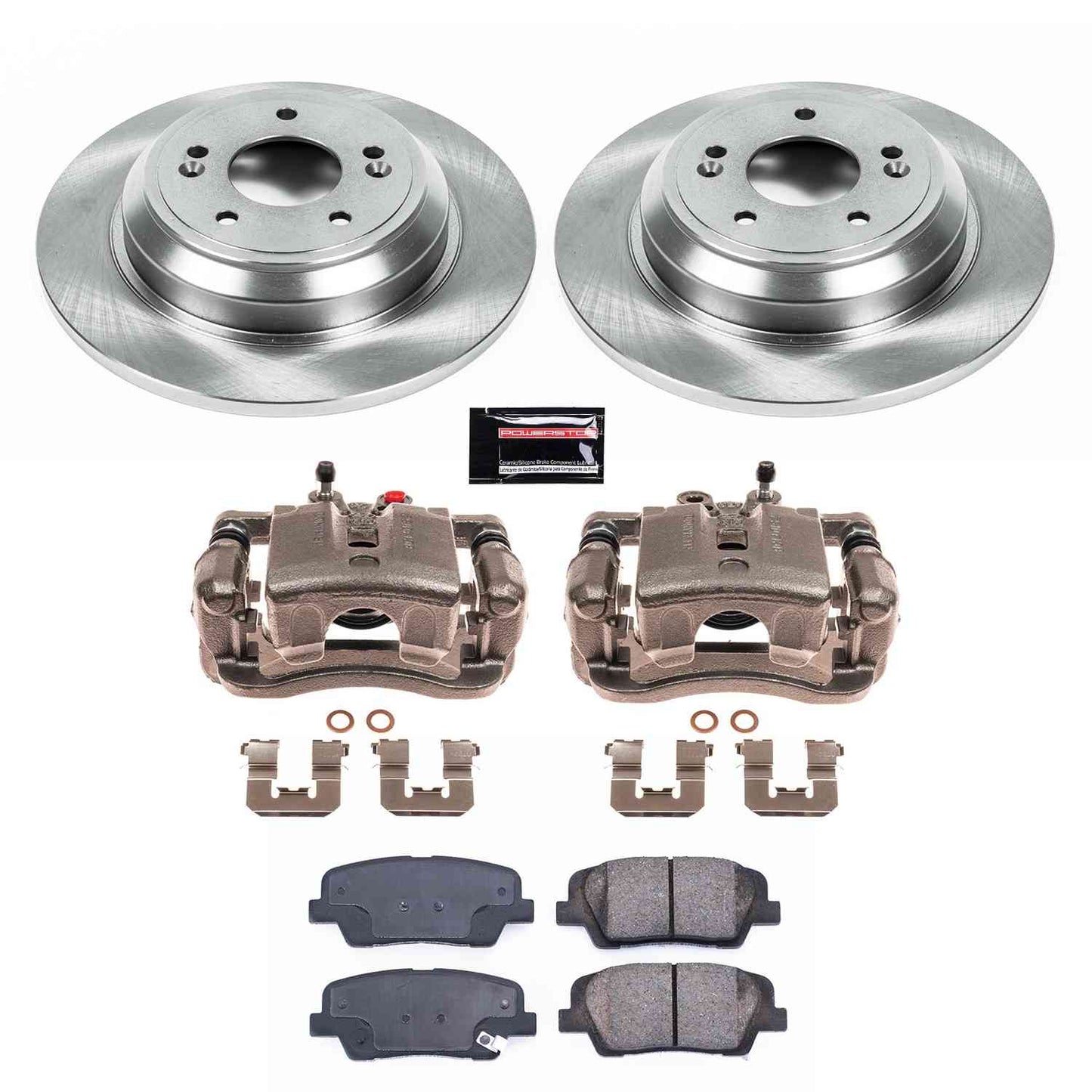 PowerStop Power Stop 2009 Hyundai Genesi Rear Autospecialty Brake Kit w/Calipers KCOE5847