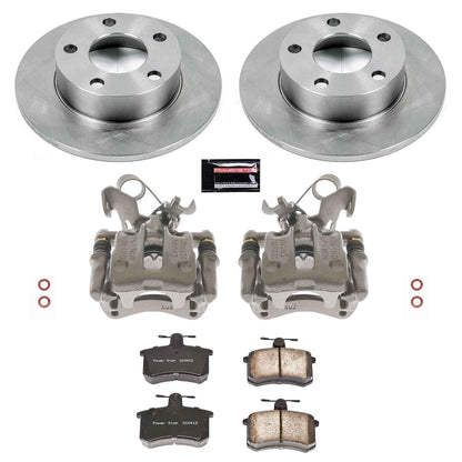 PowerStop Power Stop 96-01 Audi A4 Quattro Rear Autospecialty Brake Kit w/Calipers KCOE584