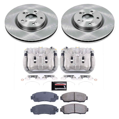 PowerStop Power Stop 11-14 Honda Odyssey Front Autospecialty Brake Kit w/Calipers KCOE5857