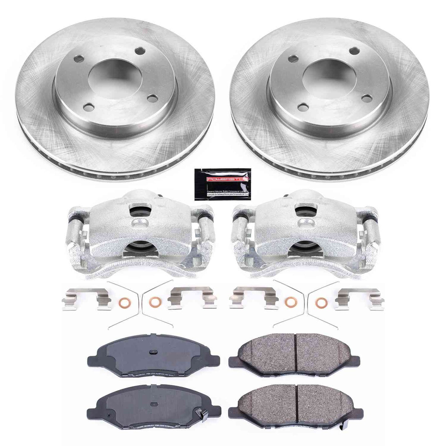 PowerStop Power Stop 09-11 Nissan Versa Front Autospecialty Brake Kit w/Calipers KCOE5862