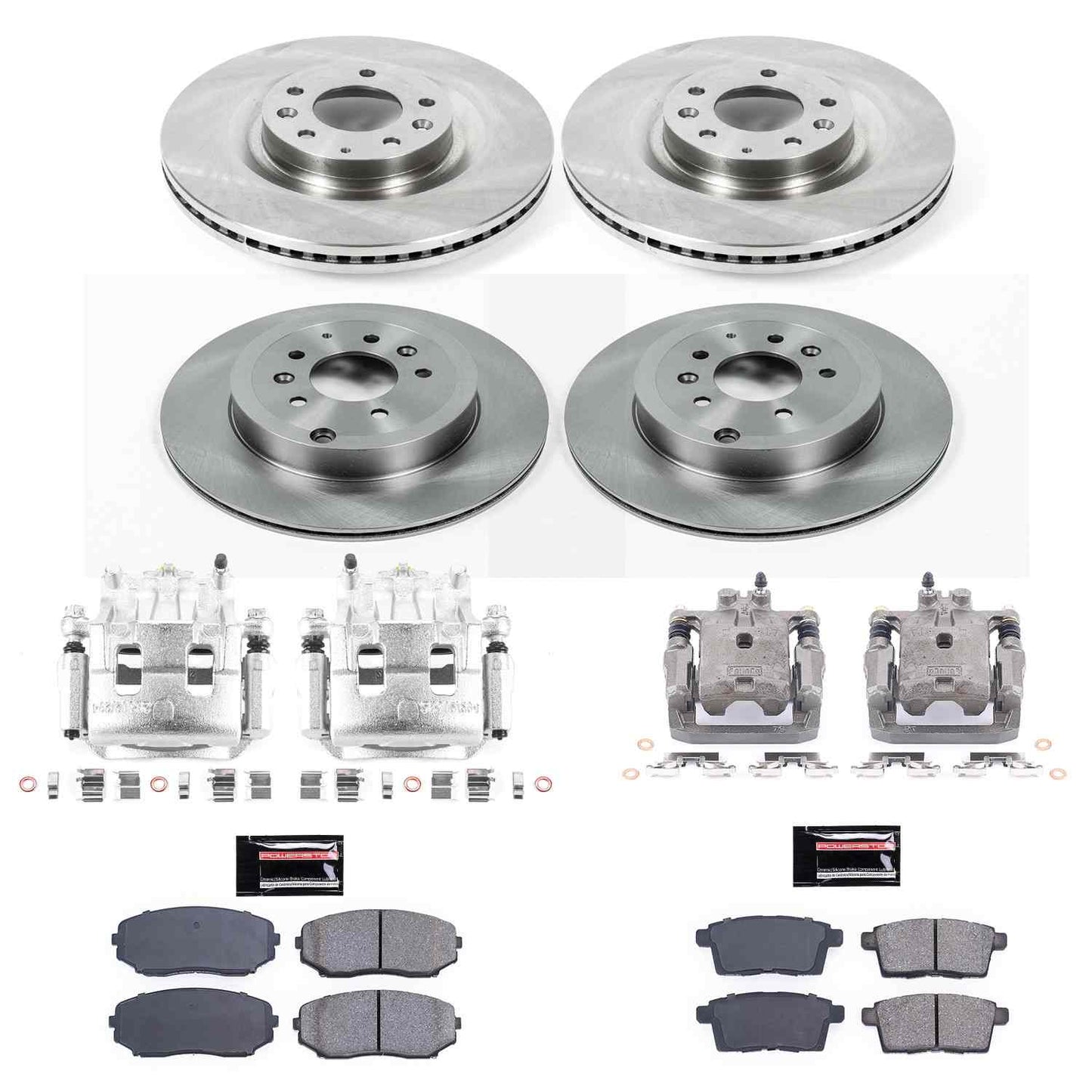 PowerStop Power Stop 11-15 Mazda CX-9 Autospecialty Kit w/ Calipers - Front and Rear KCOE5879A