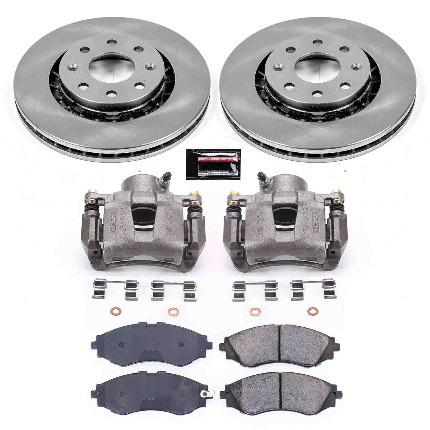 PowerStop Power Stop 04-11 Chevrolet Aveo Front Autospecialty Brake Kit w/Calipers KCOE5893