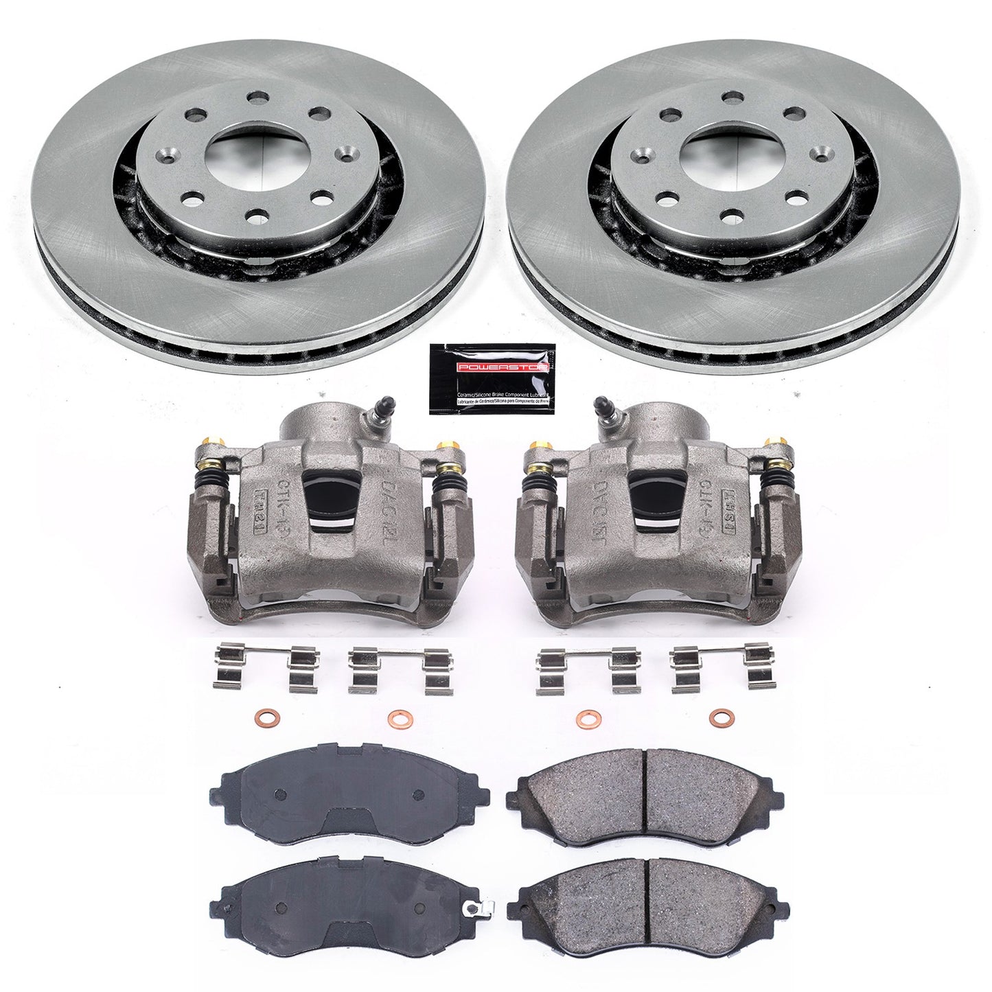 PowerStop Power Stop 04-11 Chevrolet Aveo Front Autospecialty Brake Kit w/Calipers KCOE5893