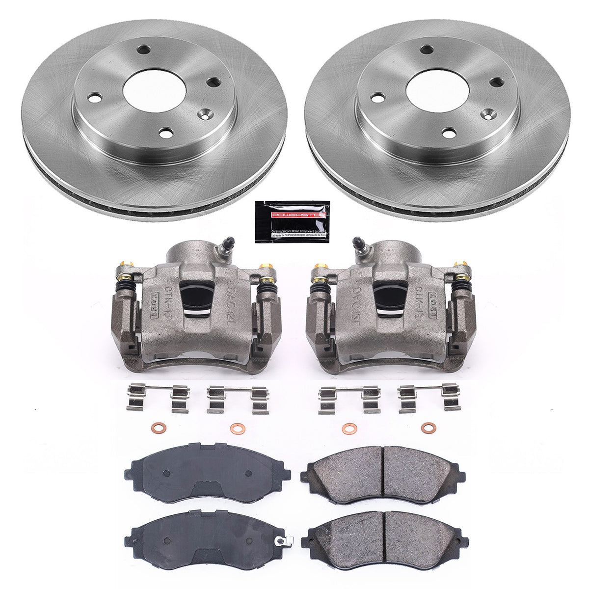 PowerStop Power Stop 04-08 Suzuki Forenza Front Autospecialty Brake Kit w/Calipers KCOE5894