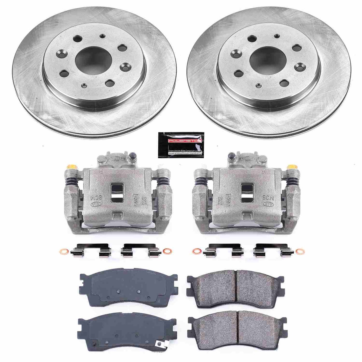 PowerStop Power Stop 03-05 Kia Rio Front Autospecialty Brake Kit w/Calipers KCOE5902