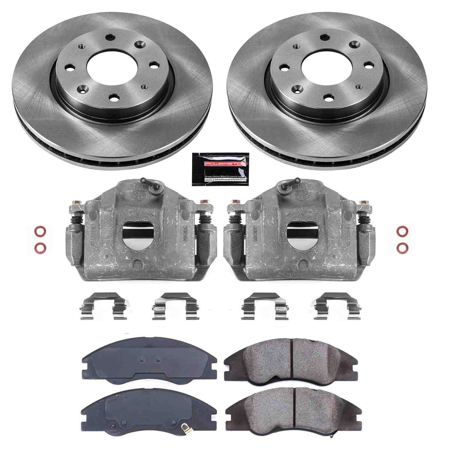 PowerStop Power Stop 04-09 Kia Spectra Front Autospecialty Brake Kit w/Calipers KCOE5903