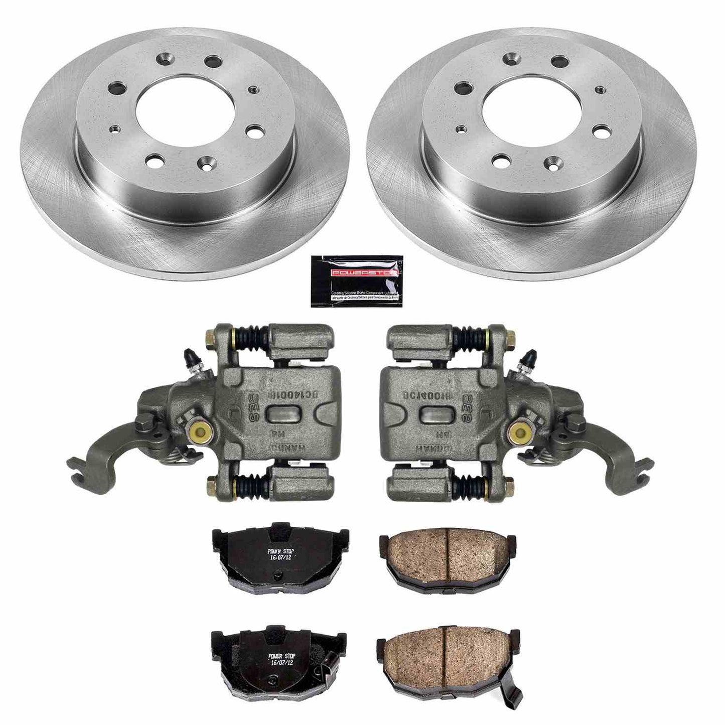 PowerStop Power Stop 04-09 Kia Spectra Rear Autospecialty Brake Kit w/Calipers KCOE5905