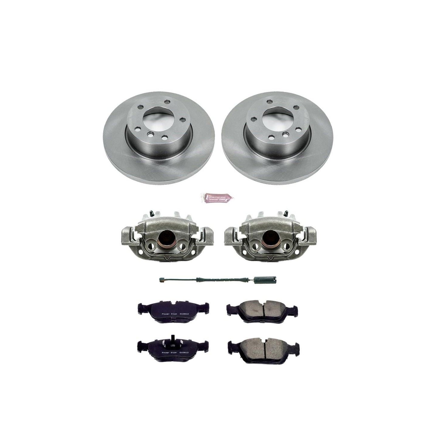 PowerStop Power Stop 95-99 BMW 318ti Front Autospecialty Brake Kit w/Calipers KCOE590