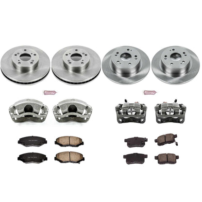 PowerStop Power Stop 11-12 Honda Accord Autospecialty Kit w/ Calipers - Front and Rear KCOE5934