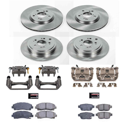 PowerStop Power Stop 12-14 Honda Ridgeline Autospecialty Kit w/ Calipers - Front and Rear KCOE5940