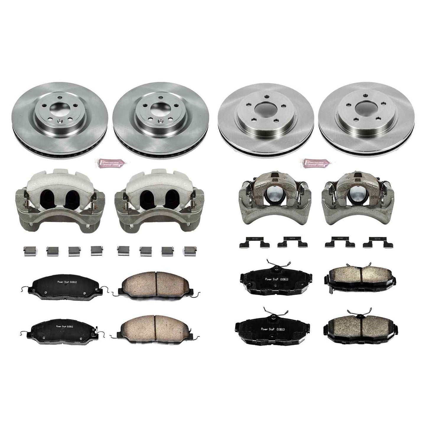 PowerStop Power Stop 11-14 Ford Mustang Autospecialty Kit w/ Calipers - Front and Rear KCOE5943