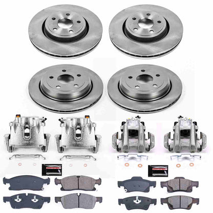 PowerStop Power Stop 11-19 Dodge Durango Autospecialty Kit w/ Calipers - Front and Rear KCOE5955