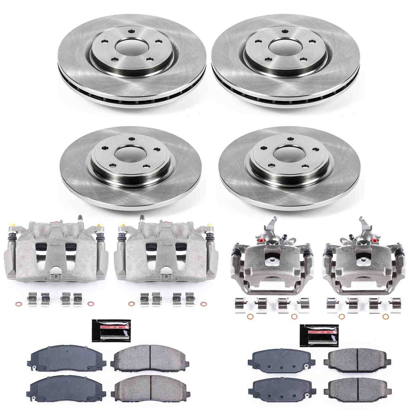 PowerStop Power Stop 12-18 Dodge Journey Autospecialty Kit w/ Calipers - Front and Rear KCOE5960B