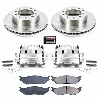 PowerStop Power Stop 05-16 Ford F-450 Super Duty Front Autospecialty Brake Kit w/Calipers KCOE5964