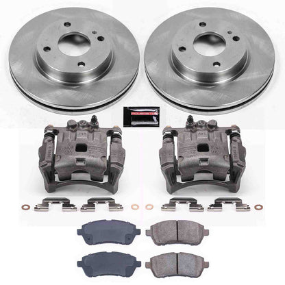 PowerStop Power Stop 11-19 Ford Fiesta Front Autospecialty Brake Kit w/Calipers KCOE5969