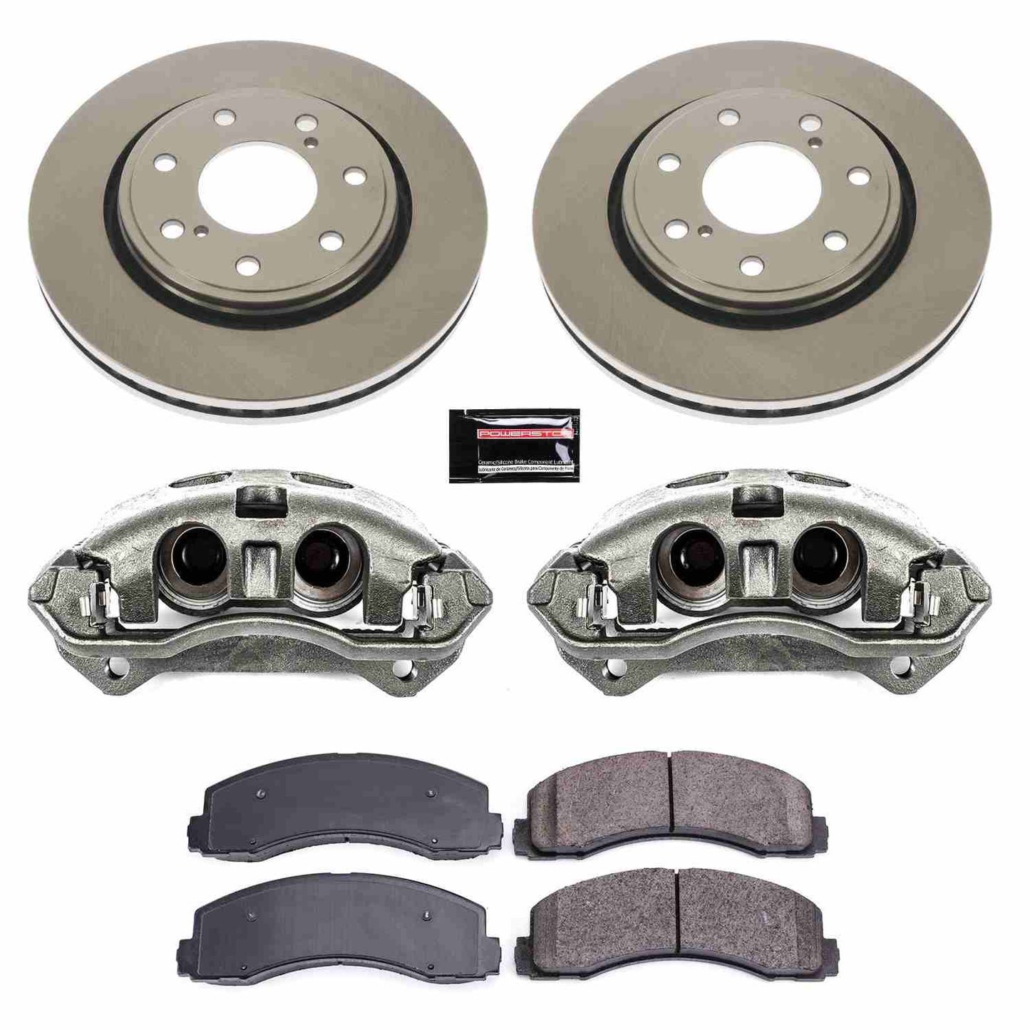 PowerStop Power Stop 12-14 Ford F-150 Front Autospecialty Brake Kit w/Calipers KCOE5972A