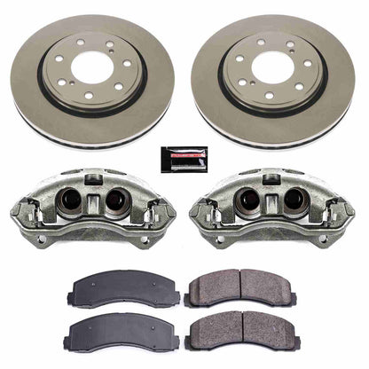 PowerStop Power Stop 12-14 Ford F-150 Front Autospecialty Brake Kit w/Calipers KCOE5972A