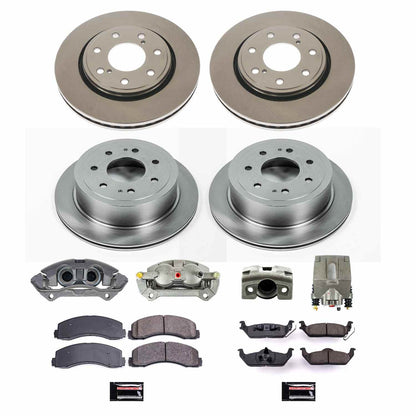 PowerStop Power Stop 10-11 Ford F-150 Autospecialty Kit w/ Calipers - Front and Rear KCOE5973