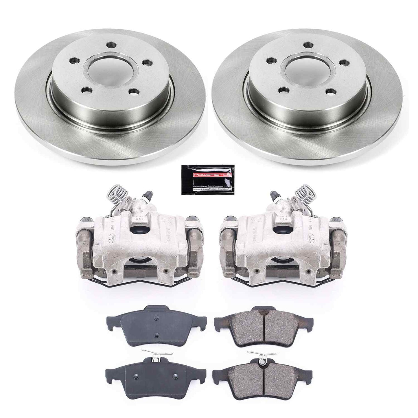 PowerStop Power Stop 12-18 Ford Focus Rear Autospecialty Brake Kit w/Calipers KCOE5975
