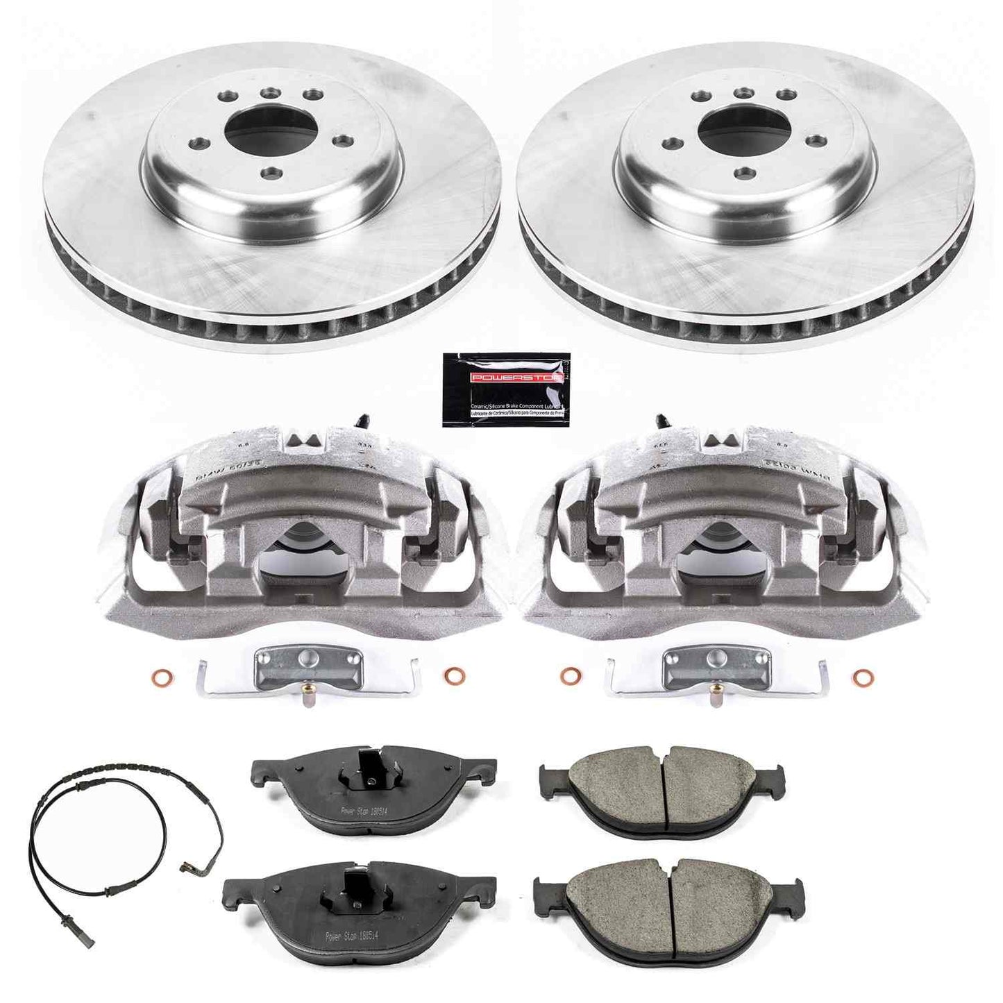 PowerStop Power Stop 09-10 BMW 750i Front Autospecialty Brake Kit w/Calipers KCOE6012