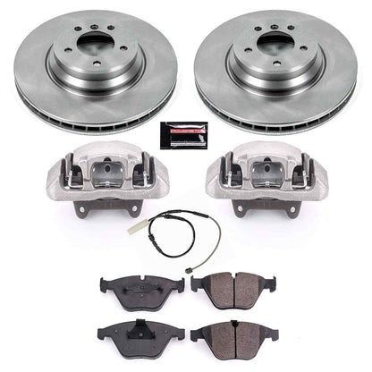 PowerStop Power Stop 2011 BMW 335d Front Autospecialty Brake Kit w/Calipers KCOE6055