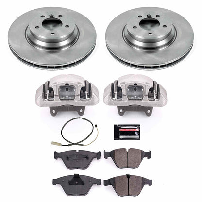 PowerStop Power Stop 11-13 BMW 335i xDrive Front Autospecialty Brake Kit w/Calipers KCOE6058