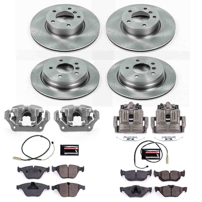 PowerStop Power Stop 11-12 BMW 328i xDrive Autospecialty Kit w/ Calipers - Front and Rear KCOE6074