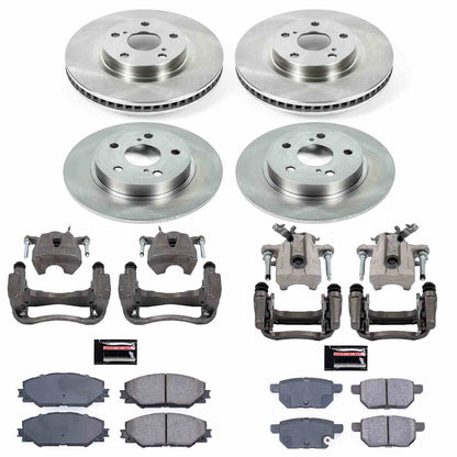 PowerStop Power Stop 11-16 Scion tC Autospecialty Kit w/ Calipers - Front and Rear KCOE6076