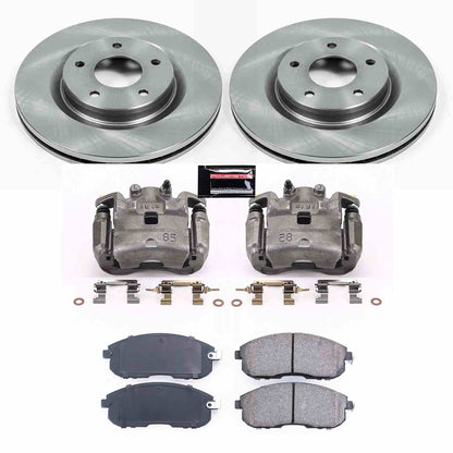 PowerStop Power Stop 11-17 Nissan Juke Front Autospecialty Brake Kit w/Calipers KCOE6094
