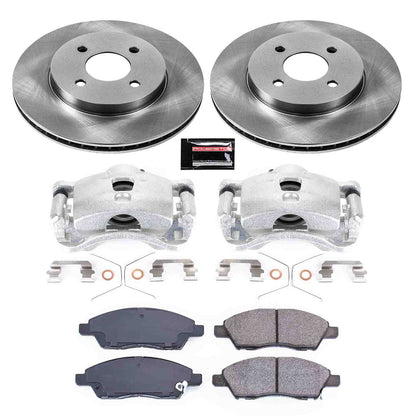 PowerStop Power Stop 2012 Nissan Versa Front Autospecialty Brake Kit w/Calipers KCOE6096A
