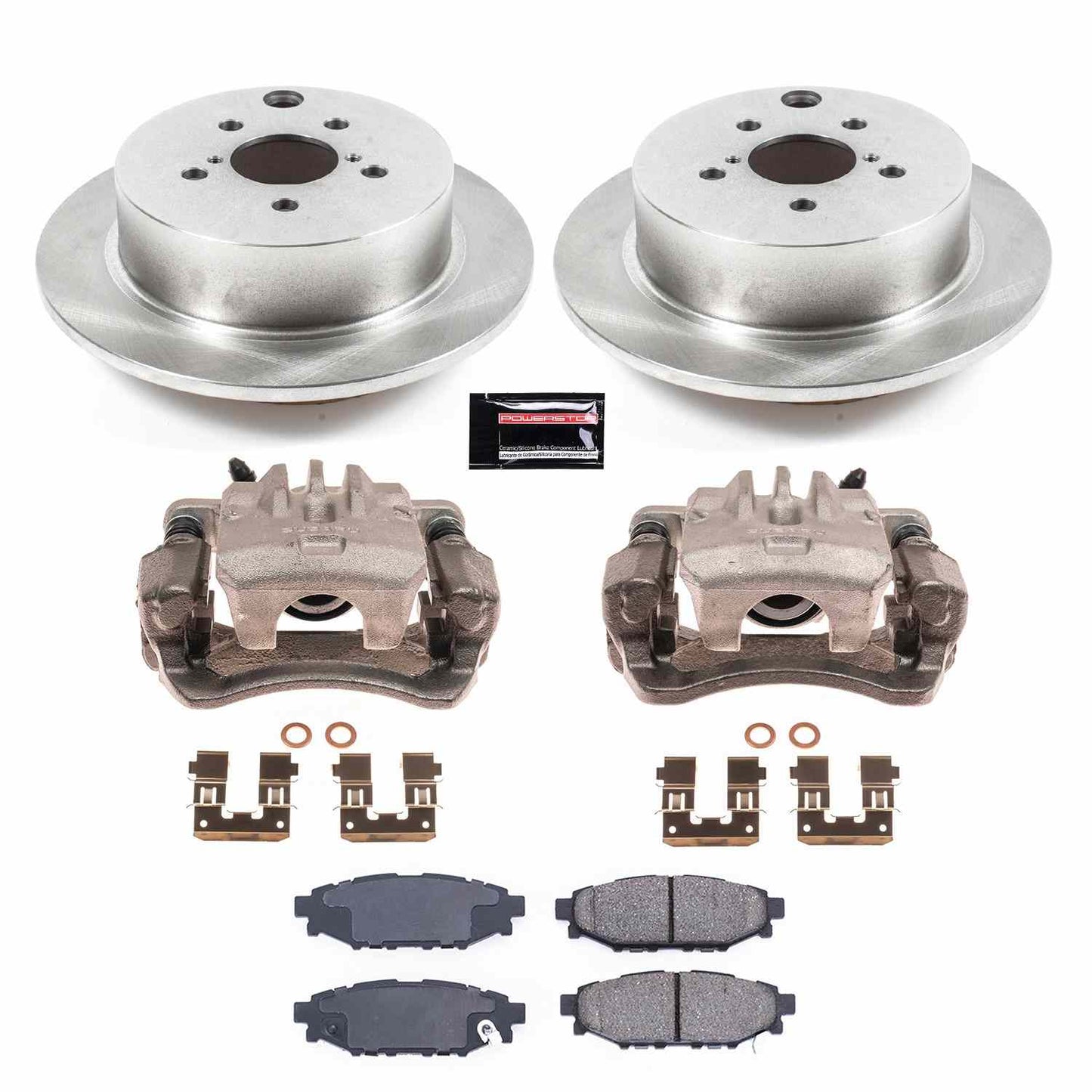 PowerStop Power Stop 16-19 Subaru Crosstrek Rear Autospecialty Brake Kit w/Calipers KCOE6107
